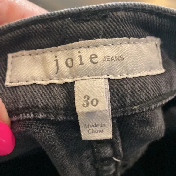 Joie Embellished Jeans Black 30 GUC - Picture 6 of 8